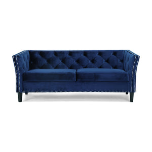3 Seater Stationary Sofa - Blue