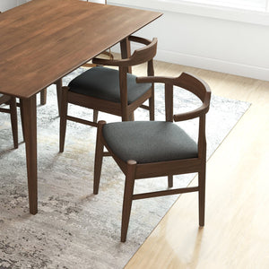 Dakota - Mid-Century Modern Velvet Dining Chair (Set of 2)