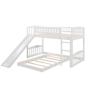 Functional Bunk Bed With Convertible Ladder And Slide
