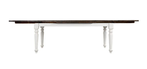 Mountina - Dining Table With Leafs - Brown / White