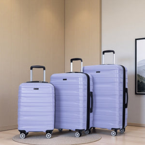 3 Piece Luggage Sets Lightweight & Durable Expandable Suitcase With Two Hooks