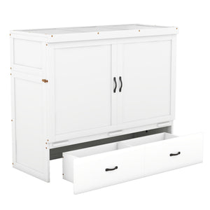Murphy Bed With USB Port And A Large Drawer
