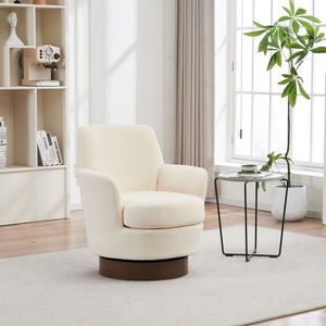 Swivel Accent Chairs Armchair With Stainless Steel Base