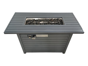 Outdoor Versatile Fire Pit Table With Lid - Gray