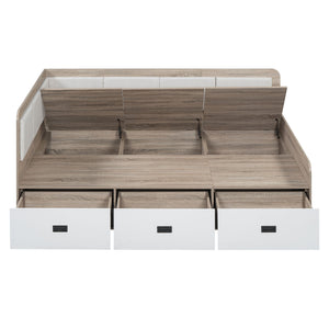 Daybed With 3 Drawers And 3 Storage Compartments