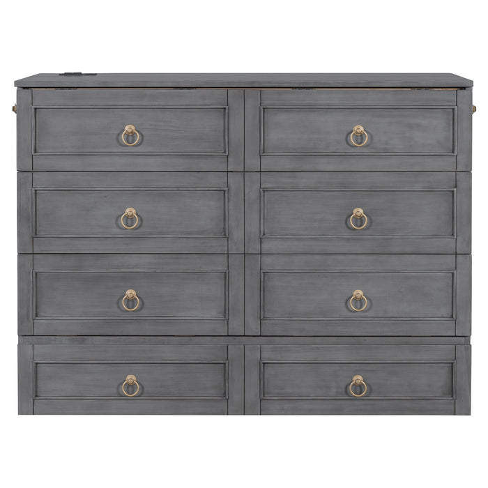 Murphy Bed With Large Drawers And Stylish Design