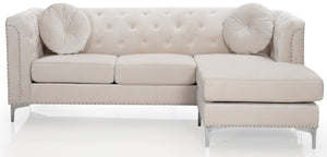 Pompano - Micro Suede Sofa Chaise