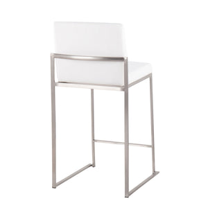 Fuji - Contemporary High Back Counter Stool, Functional Design