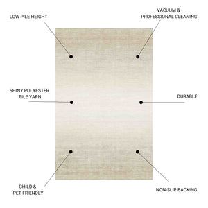 Macau - 28" X 43" Non - Slip Accent Rug - Beige