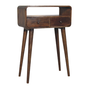 Solid Wood Curved Console Table