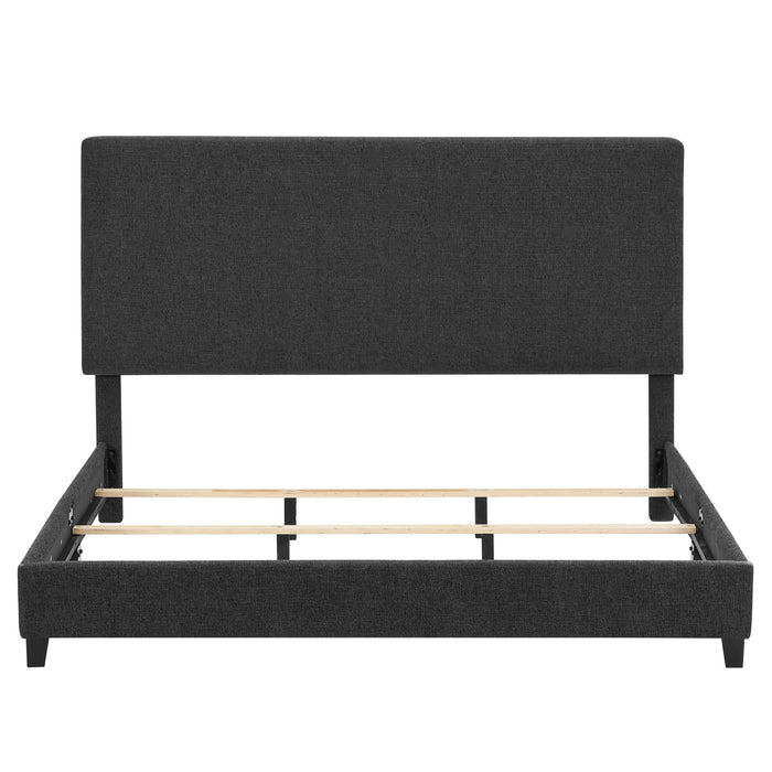 Boucle Upholstered Platform Bed