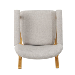 Mid-Century Fabric Rocking Chair