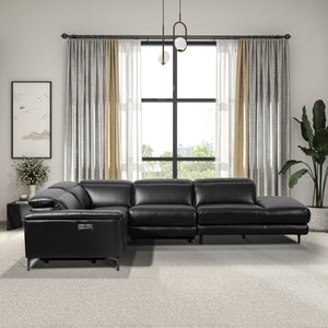 Zander - Reclining Sectional Sofa - Black