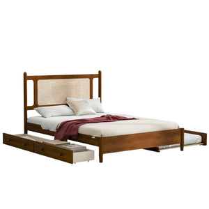 Platform Bed With 2 Big Drawers & Trundle