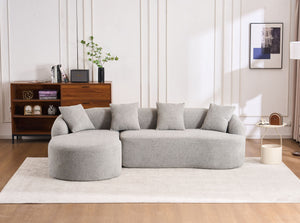 Combined Sofa With 4 Pillows