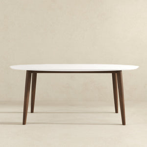Ada - Mid-Century Modern Style Oval Dining Table