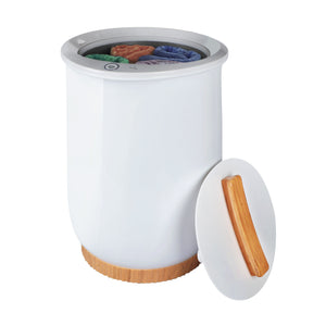 Towel Warmers, Luxury Bucket Towel Warmers, Large Towel Warmers For The Bathroom, Fits Up To 2 Oversized Towels - White