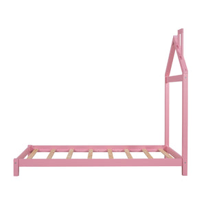 Platform Bed With House Shaped Headboard