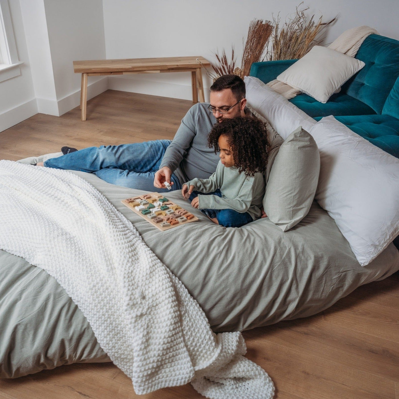 Queen size bean bag top