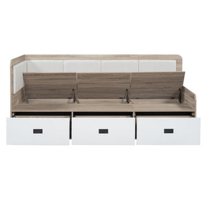 Daybed With 3 Drawers And 3 Storage Compartments