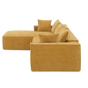 Free Combination Minimalist Style Modular Sectional, Wrinkle Resistant Couch Set L Shaped Compressed Sofa For Living Room