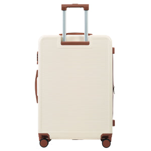 Hardshell Luggage Sets 3 Pieces Contrast Color Suitcase With Spinner Wheels And Tsa Lock 20" 24" 28" Available