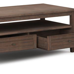 Warm Shaker - Coffee Table - Farmhouse Brown