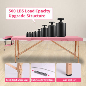Massage Table Portable Bed With Carrying Case