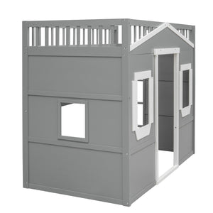 Elegant House Loft Bed With Ladder