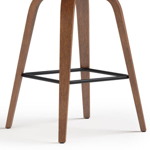 Larsen - Saddle Bar Stool (Set of 2) - Black
