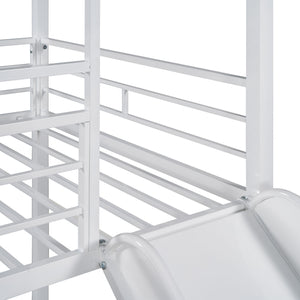Metal Bunk Bed, Metal Housebed With Slide