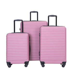 3 Piece Luggage Sets Lightweight Suitcase With Two Hooks, Spinner Wheels, Tsa Lock