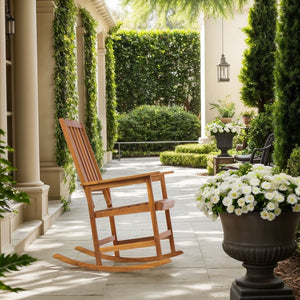 Acacia Indoor Rocking Chair, Outdoor Solid Patio Furniture