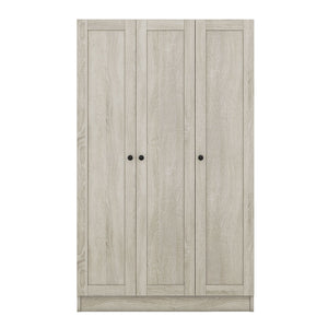 3 Door Shutter Wardrobe With Shelves