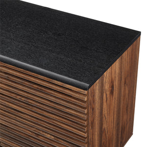 Contemporary Sliding Slat Door Sideboard