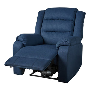 Wide Power Standard Recliner - Navy Blue