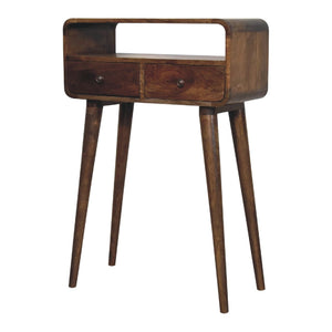Solid Wood Curved Console Table