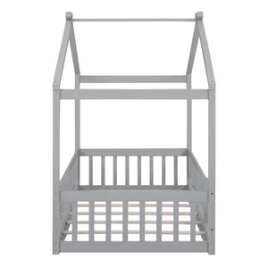 Bed House Bed Frame With Fence