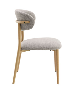 Kacey - 5 Piece Round Table Dining Room Set With Chairs - Natural