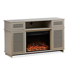 Modern Cabinet With Adjustable Shelves And Remote Controlled Fireplace