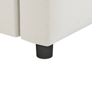 Modular Sectional Bed Couch Set With Pillows Free Combination, Minimalist Style Oversized 6 Seat Convertible Sofa