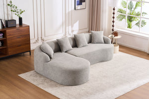 Combined Sofa With 4 Pillows