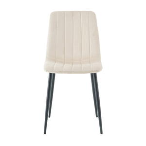 Dining Chair, Modern Kitchen Dining Chair With Cushion Back, Upholstered Side Chair With Coated Metal Legs, Family Kitchen Dining Room And Living Room