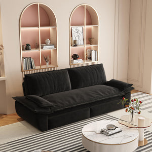 Pull Out Sleeper Sofa Bed, 3 In 1 Multi Functional