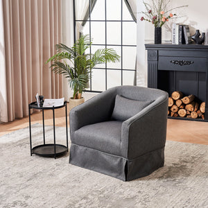 Swivel Accent Chairs Armchair For Living Room, Round Barrel Chairs