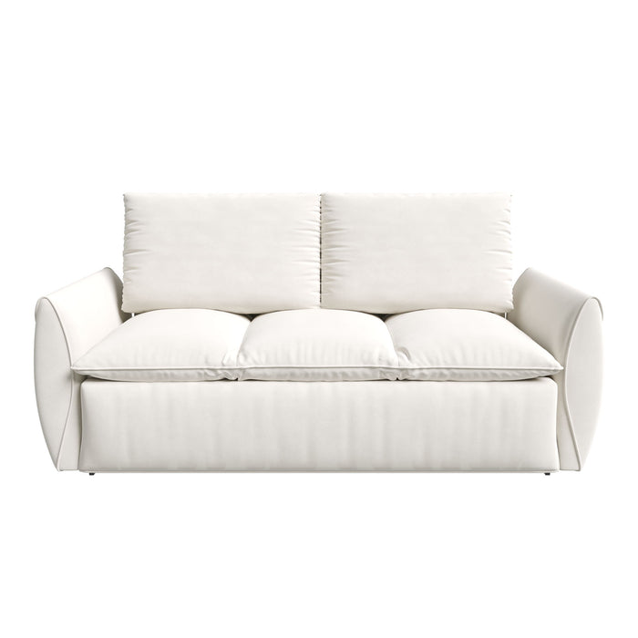 Pull Out Sofa Bed, 3 Seat Convertible Sleeper Sofa With 2 In 1 Pillow And Blanket Set