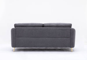 Yuina - Linen Sofa - Gray