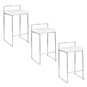 Fuji - Contemporary Elegant Stackable Counter Stool Set