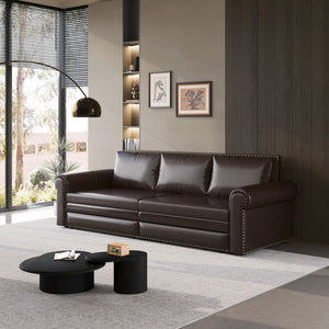Pull Out Sofa Bed 3 In 1 Velvet Convertible Sleeper Sofa With Nailhead Trim & Rolled Arm, Multi Functional