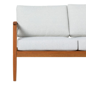 Contemporary Cushioned Patio Triple Lounge